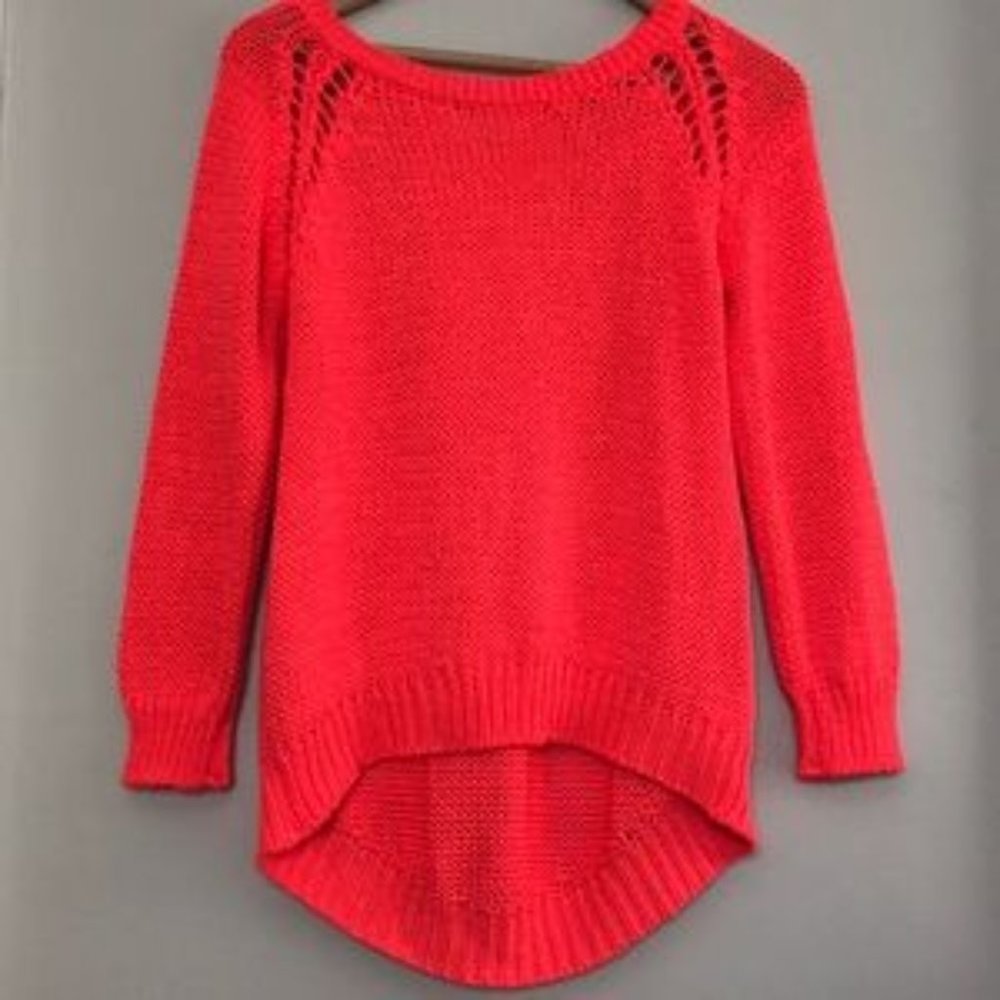 ZARA Knit Sweater NEON Orange